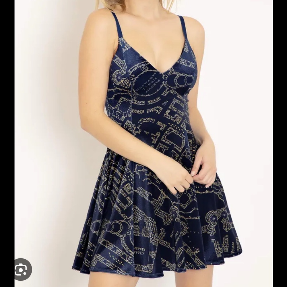 BlackMilk Marauders Map Velvet Dress